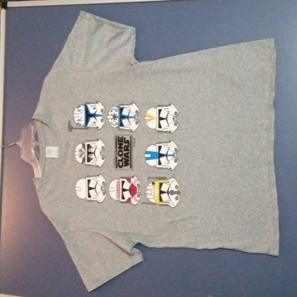 Star Wars The Clone Wars TShirt L Grey - Picture 1 of 6